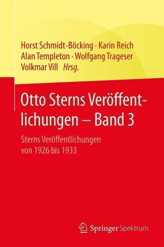 Cover image for Otto Sterns Veroffentlichungen  Band 3