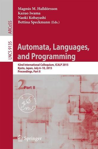 Cover image for Automata, Languages, and Programming