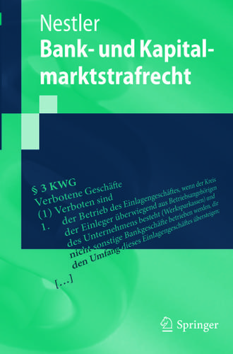 Cover image for Bank- und Kapitalmarktstrafrecht