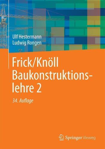 Cover image for Frick/Knoll Baukonstruktionslehre 2