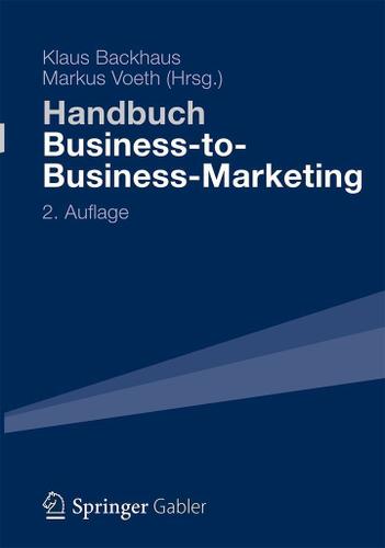 Cover image for Handbuch Business-to-Business-Marketing