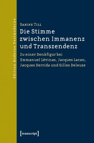 Cover image for Die Stimme zwischen Immanenz und Transzendenz