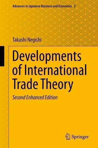 Cover image for Developments of International Trade Theory