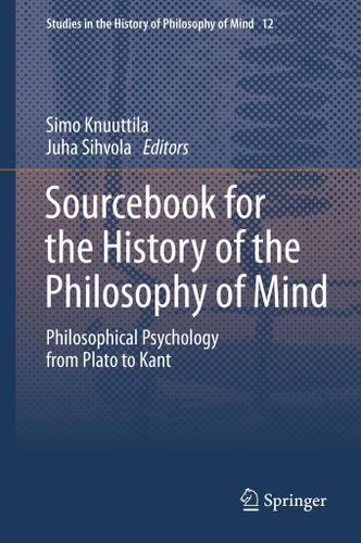 Cover image for Sourcebook for the History of the Philosophy of Mind