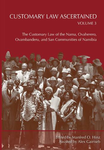 Cover image for Customary Law Ascertained Volume 3