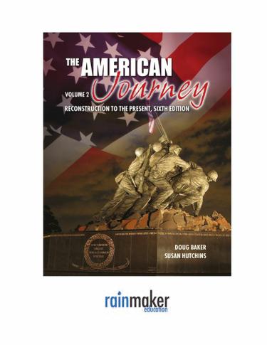 Cover image for The American Journey, Reconstruction to the Present  Volume 2  6th edition