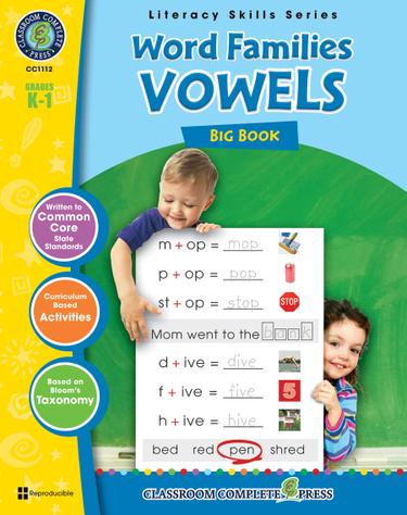 Word Families - Vowels Big Book