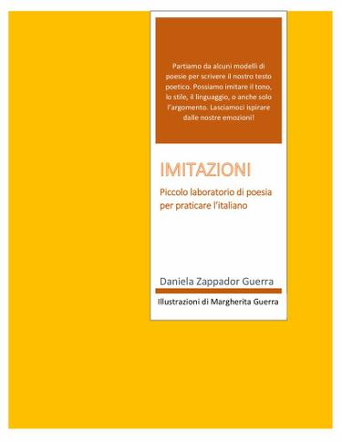 Cover image for IMITAZIONI - Piccolo laboratorio di poesia per praticare l'italiano