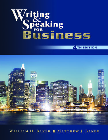 Writing  and  Speaking for Business, 4th Edition