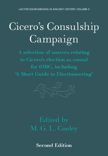 Cover image for Cicero's Consulship Campaign