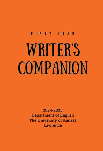 ENGL 101/102 First Year's Writer's Companion