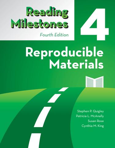Cover image for Reading Milestones, 4e, Level 4 (Green) Reproducible Materials - 14032E